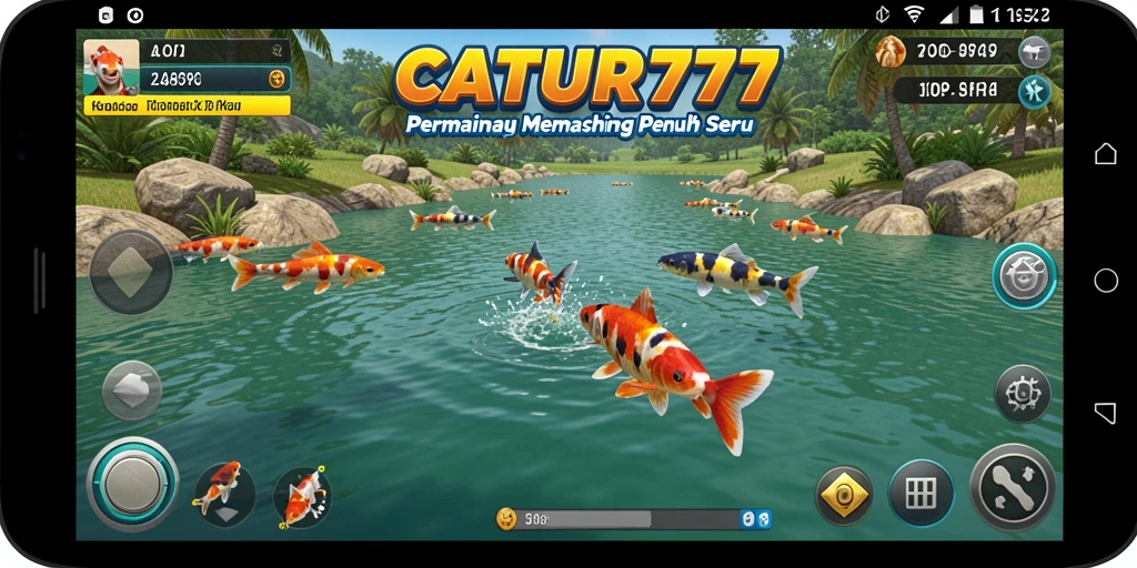 Tampak gameplay memancing seru di CATUR777 dengan grafik menawan.